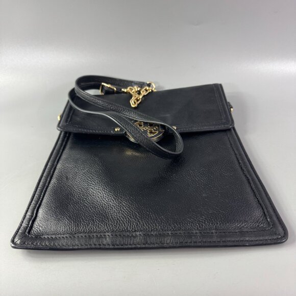 Tory Burch Black Leather Slim Shoulder/Crossbody Bag - Picture 8 of 15